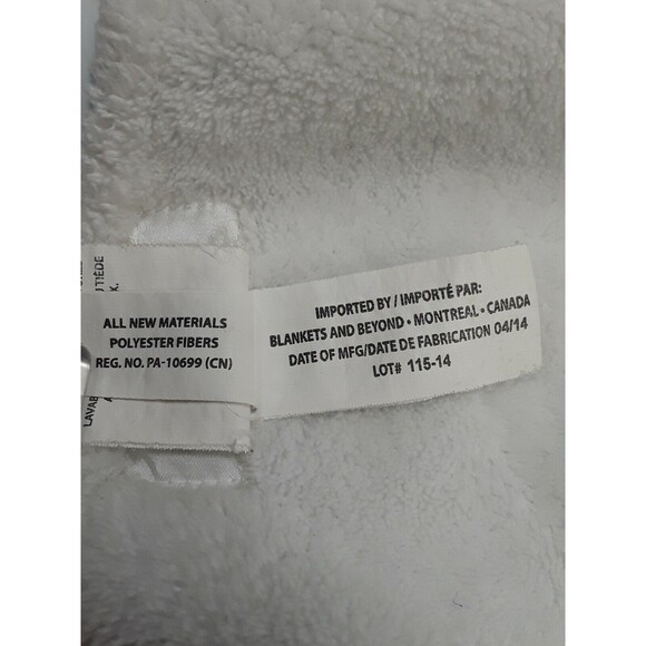 Blankets & Beyond Lovey Security Blanket White Blue Minky Dot Bear Baby Nunu - Picture 12 of 12